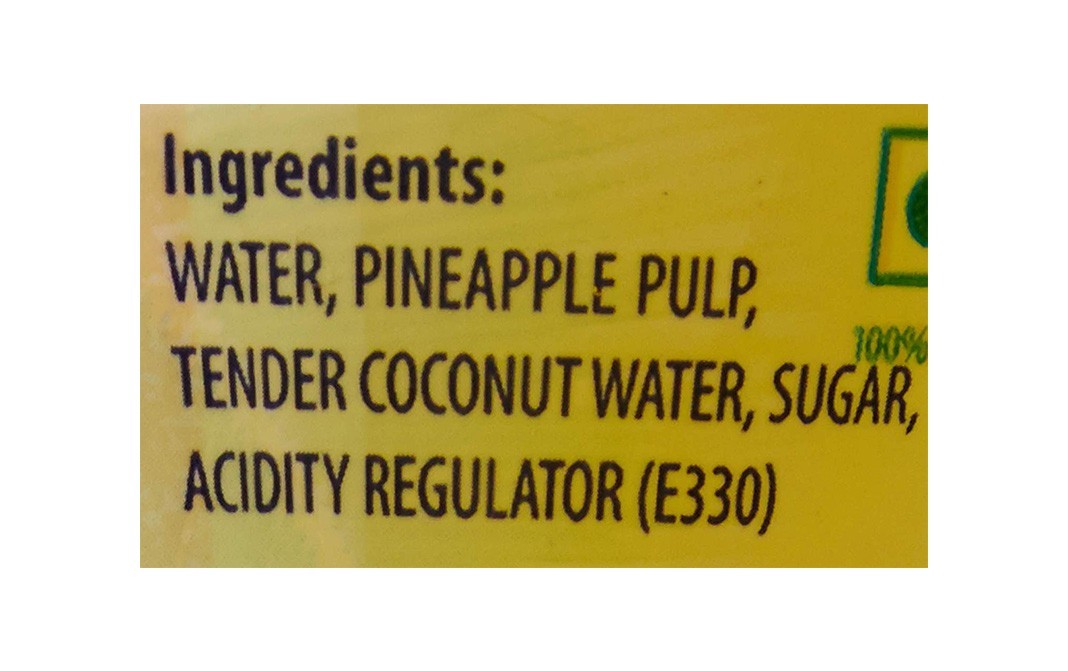 Cocojal Pineapple Tender Coconut Water   Bottle  200 millilitre
